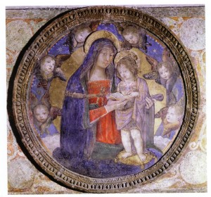 Icon of CAPILLA SIXTINA Y APARTAMENTOS BORGIA Apartamentos Borja Sala De Los Santos Escena Virgen Con Niño