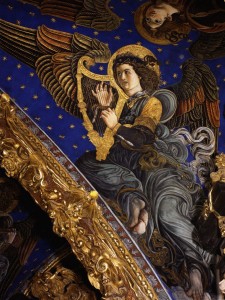 Icon of Catedral Valencia Fig 16 Ángel Octavo Con Arpa