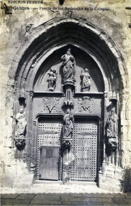 Icon of Gandia-colegiata-puerta De Los Apostoles