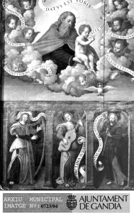 Icon of RETABLO EN 2-DIOS CON SU HIJO Y PERSONAJES CON INSTRUMENTOS-CLARISAS GANDIA