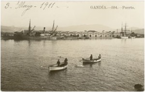 Icon of Postal ANDRES FABERT 1911 PUERTO DE GANDIA 594 PLAYA
