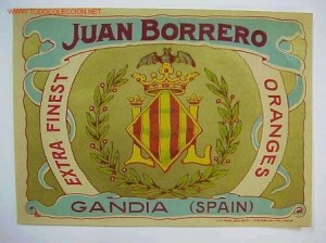 Icon of Postal 136624 CROMOS NARANJAS DE GANDIA