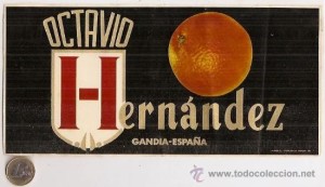 Icon of Postal 27812952 CROMOS NARANJAS DE GANDIA