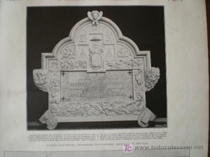 Icon of Postal LAPIDA DEL CARDENAL SANZ Y FORES POSTALES DE GANDIA
