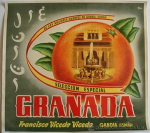 Icon of Postal 8728901 CROMOS NARANJAS DE GANDIA
