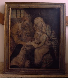 Icon of SANTA ANA,SAN JOAQUIN Y LA VIRGEN NIÑA-CLARISAS GANDIA